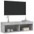 Comodă TV cu lumini LED, gri beton, 100x30x30 cm GartenMobel Dekor