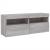Comodă TV de perete cu lumini LED, gri sonoma, 100x30x40 cm GartenMobel Dekor