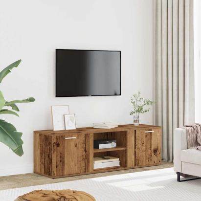 Dulap TV Lemn vechi 120x34x37 cm Lemn prelucrat GartenMobel Dekor