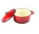 Oală din Fontă Emailată Roșie cu Capac – 5 L, 26cm Handy KitchenServ