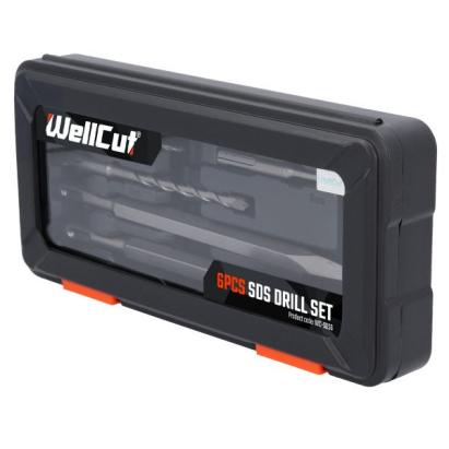 WC-SDS6 Wellcut HAMMER DRILL BIT SET 6 pcs Innovative ReliableTools