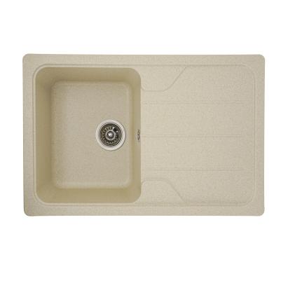 Chiuvetă din compozit de granit pentru bucătărie ELEFANT PREMIUM 7850 VERONA Nisip 775 x 495 mm Innovative ReliableTools
