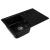 Chiuvetă din compozit de granit pentru bucătărie Negru metalic ELEFANT PREMIUM 7850 VERONA 775 x 495 mm Innovative ReliableTools