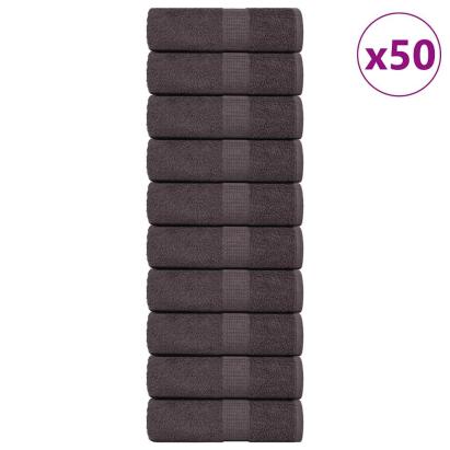 Lavete 50 buc Antracit 15x21 cm 360 g/m² 100% bumbac GartenMobel Dekor