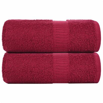 Prosoape pentru oaspeți 2 buc Bordeaux 360 g/m² 100% bumbac GartenMobel Dekor