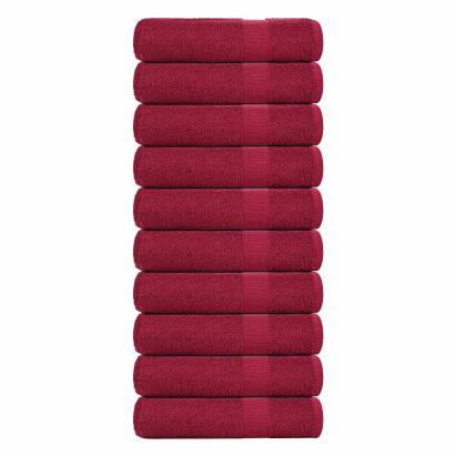 Prosoape de duș 10 buc Bordeaux 70x140 cm 360 g/m² 100% bumbac GartenMobel Dekor