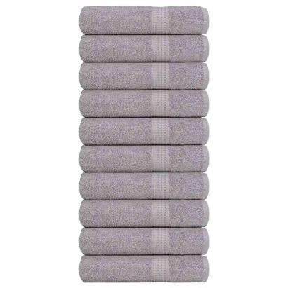 Prosoape de mână 10 buc Gri 50x100 cm 360 g/m² 100% bumbac GartenMobel Dekor