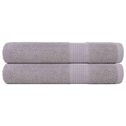 Prosoape 2 buc Gri 100x200 cm 360 g/m² 100% bumbac GartenMobel Dekor