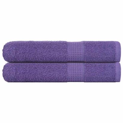 Prosoape 2 buc Violet 100x200 cm 360 g/m² 100% bumbac GartenMobel Dekor