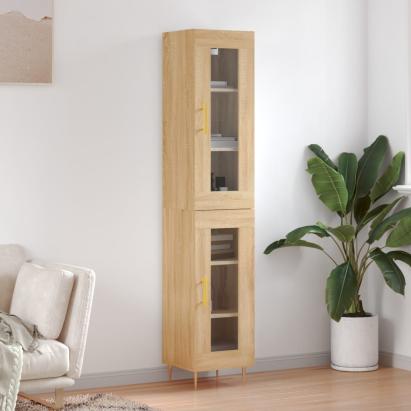 Dulap înalt, stejar sonoma, 34,5x34x180 cm, lemn prelucrat GartenMobel Dekor