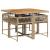 Set mobilier de grădină cu perne, 5 piese, bej, poliratan GartenMobel Dekor
