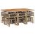 Set mobilier de grădină cu perne, 11 piese, bej, poliratan GartenMobel Dekor