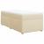 Pat box spring cu saltea, crem, 100x200 cm, textil GartenMobel Dekor