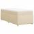 Pat box spring cu saltea, crem, 100x200 cm, textil GartenMobel Dekor