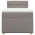 Pat box spring cu saltea, gri taupe, 80x200 cm, textil GartenMobel Dekor