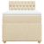 Pat box spring cu saltea, crem, 90x200 cm, textil GartenMobel Dekor