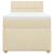 Pat box spring cu saltea, crem, 100x200 cm, textil GartenMobel Dekor