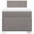Pat box spring cu saltea, gri taupe, 100x200 cm, textil GartenMobel Dekor