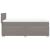 Pat box spring cu saltea, gri taupe, 100x200 cm, textil GartenMobel Dekor