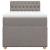Pat box spring cu saltea, gri taupe, 80x200 cm, textil GartenMobel Dekor
