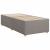 Pat box spring cu saltea, gri taupe, 80x200 cm, textil GartenMobel Dekor