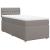 Pat box spring cu saltea, gri taupe, 90x190 cm, textil GartenMobel Dekor