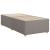 Pat box spring cu saltea, gri taupe, 90x190 cm, textil GartenMobel Dekor
