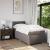 Pat box spring cu saltea, gri taupe, 90x190 cm, textil GartenMobel Dekor
