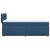 Pat box spring cu saltea, albastru, 100x200 cm, textil GartenMobel Dekor