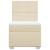 Pat box spring cu saltea, crem, 90x190 cm, textil GartenMobel Dekor