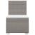 Pat box spring cu saltea, gri taupe, 100x200 cm, textil GartenMobel Dekor