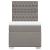 Pat box spring cu saltea, gri taupe, 100x200 cm, textil GartenMobel Dekor