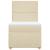 Pat box spring cu saltea, crem, 100x200 cm, textil GartenMobel Dekor