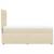 Pat box spring cu saltea, crem, 100x200 cm, textil GartenMobel Dekor