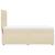Pat box spring cu saltea, crem, 100x200 cm, textil GartenMobel Dekor