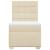 Pat box spring cu saltea, crem, 100x200 cm, textil GartenMobel Dekor