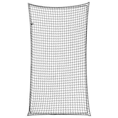 Plasă de remorcă cu funie elastică, negru, 2,7x1,5 m, PP GartenMobel Dekor