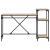 Birou cu rafturi, stejar sonoma 135x50x90 cm lemn compozit/fier GartenMobel Dekor