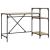 Birou cu rafturi, stejar sonoma 135x50x90 cm lemn compozit/fier GartenMobel Dekor