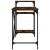 Birou cu rafturi stejar fumuriu 135x50x90 cm lemn compozit/fier GartenMobel Dekor