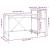 Birou cu rafturi, gri sonoma, 135x50x90 cm, lemn compozit/fier GartenMobel Dekor