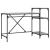 Birou cu rafturi, gri sonoma, 135x50x90 cm, lemn compozit/fier GartenMobel Dekor