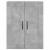 Dulap pe perete, gri beton, 69,5x34x90 cm, lemn prelucrat GartenMobel Dekor