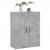 Dulap pe perete, gri beton, 69,5x34x90 cm, lemn prelucrat GartenMobel Dekor