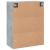 Dulap pe perete, gri beton, 69,5x34x90 cm, lemn prelucrat GartenMobel Dekor