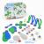 Clixo® joc magnetic de construit - Arta pe geam (24 piese) PlayLearn Toys