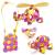 Clixo® joc magnetic de construit - Crew Roz & Galben (30 piese) PlayLearn Toys