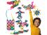 Clixo® joc magnetic de construit - Curcubeu (42 piese) PlayLearn Toys