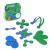 Clixo® joc magnetic de construit - Itsy Albastru & Verde (18 piese) PlayLearn Toys
