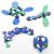 Clixo® joc magnetic de construit - Itsy Albastru & Verde (18 piese) PlayLearn Toys
